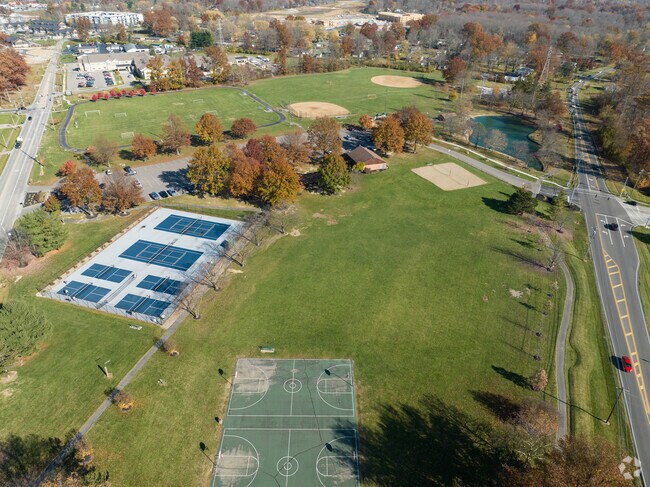 Veterans Memorial Park in Withamsville offers open green spaces and scenic walking paths.