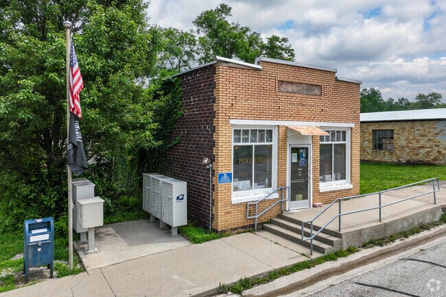 The local post office offers everyday convenience and reinforces the close-knit pace of life in Patricksburg.