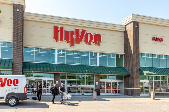 Nearby HyVee is the go-to grocery store for Lucas Farms residents.