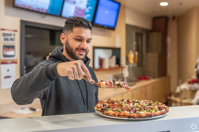 Mountain Mike's Pizza is a classic pizzeria with a distinct style of pizza.