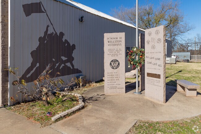 Wellston commemorates veterans of the Wellston area.