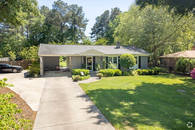 Ranch homes featuring an open carport are common among some of Springdales's smaller homes.