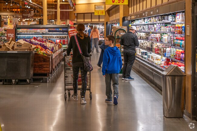 Purchase’s Wegmans features extensive grocery options and specialty food items.