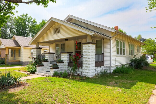 Like many Wichita neighborhoods, most homes in McCormick are bungalow-style Craftsman homes.