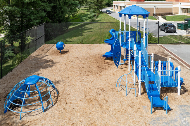 Waters Landing Elementary School has a new modern playground area for children.