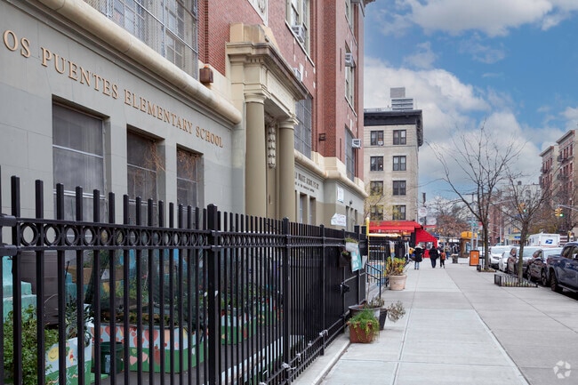 Dos Puentes Elementary School has a student/teacher ratio of 14.5:1.