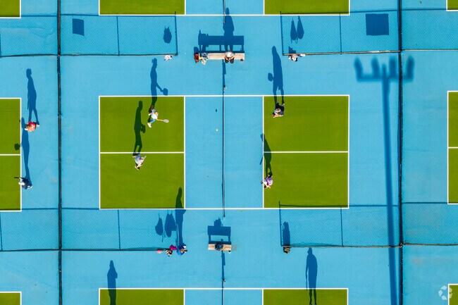 Lefferson Park, near Creekview, has 27 pickleball courts—the most in Ohio.