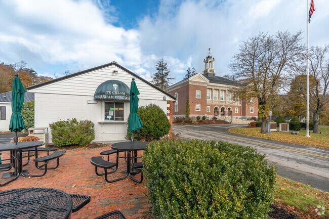 Ashburnham wine and spirits also sells bagels, sandwiches, and ice cream.