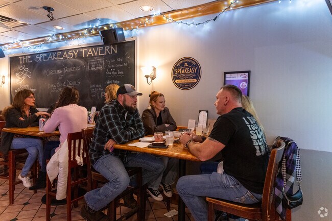 You can enjoy food, drinks and live entertainment at The Speakeasy Tavern in Greensboro.