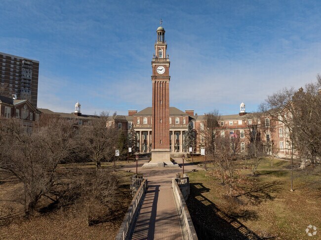 Withrow University High School near Linwood is known for its 114-foot-tall clock tower.