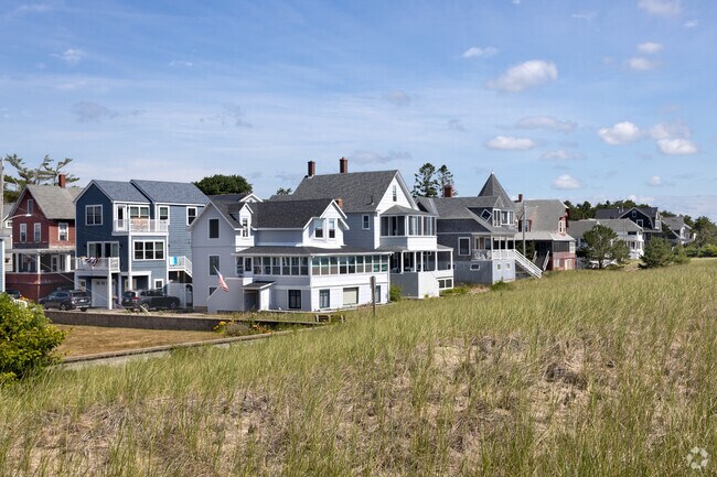 Homes overlook the beach in Bay View.