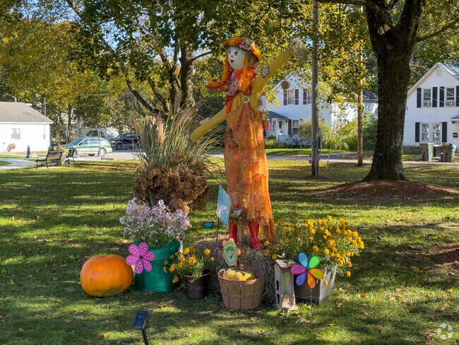 Oxford residents design scarecrows at Joslin Park every October.