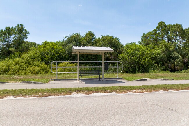 For short travel distances, the Lakewood Park bus route stops throughout the community.