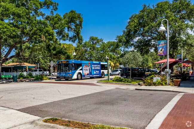 Public Buses can be caught at many stops through out the Gulfport Neighborhood to get you around Saint Petersburg.