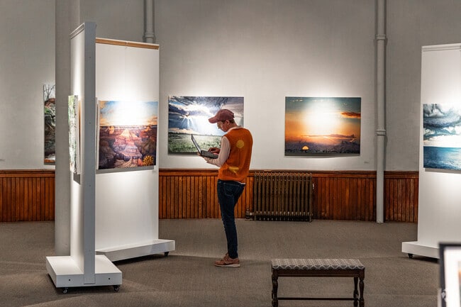 The Carnegie Art Center showcases local artists' work with galleries and exhibitions.