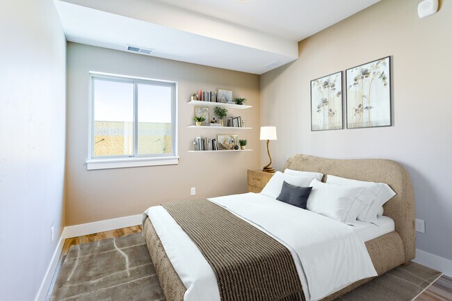 Two bedroom staged