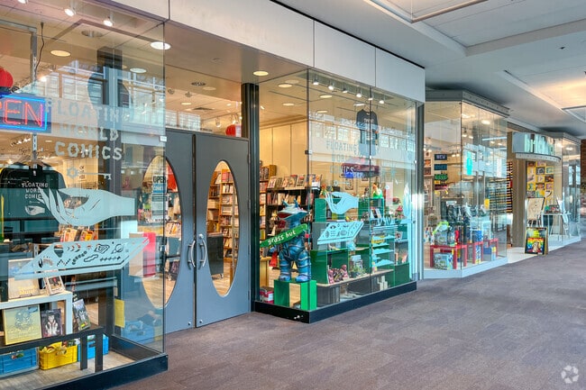 Shops are all over the Lloyd Center in Portland, Oregon.