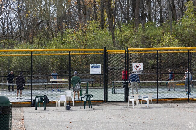 The pickleball courts in the Bicentennial Park in South Monfort Heights are very popular.