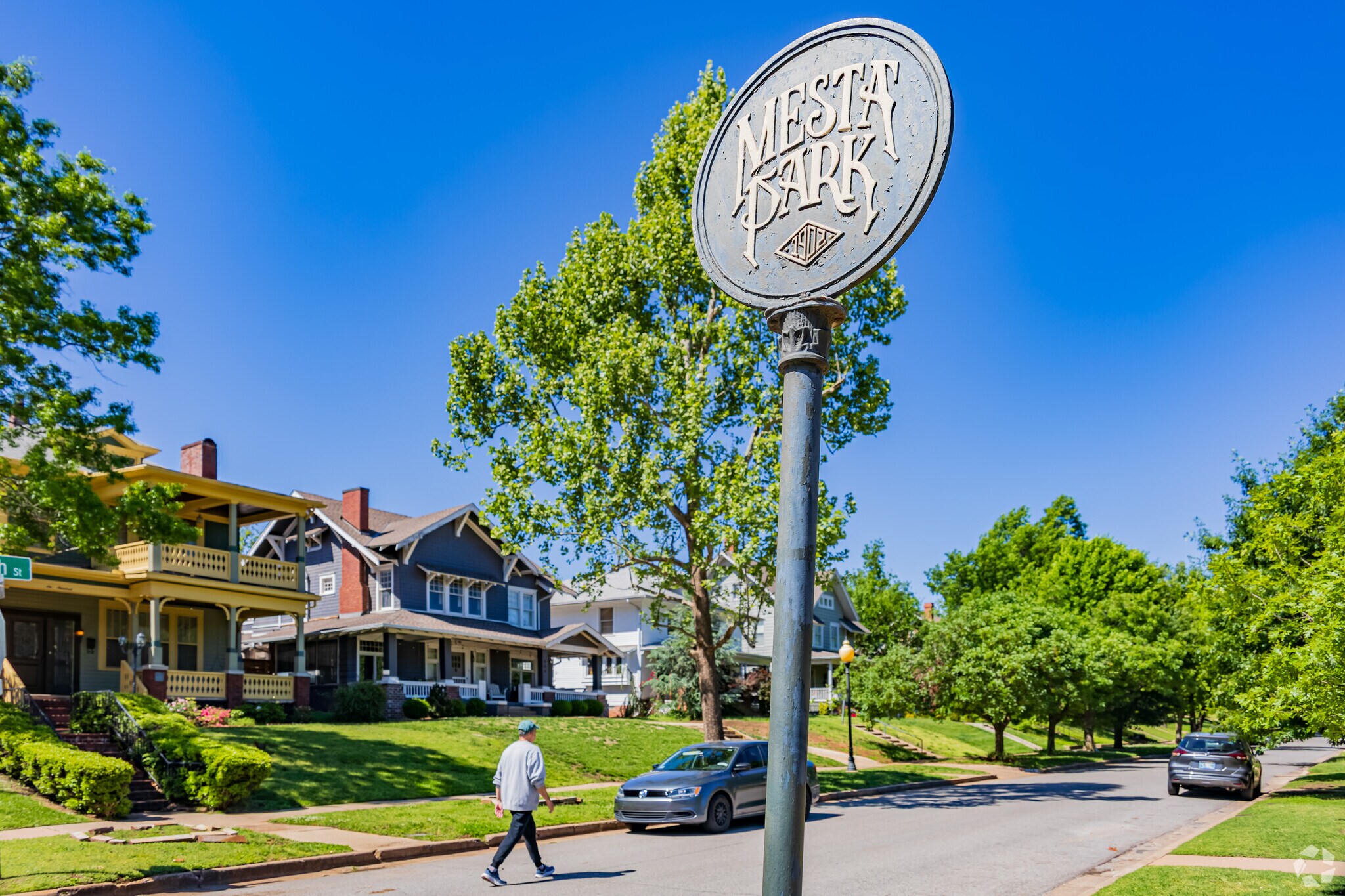 Residents of Mesta Park enjoy a quiet neighborhood.