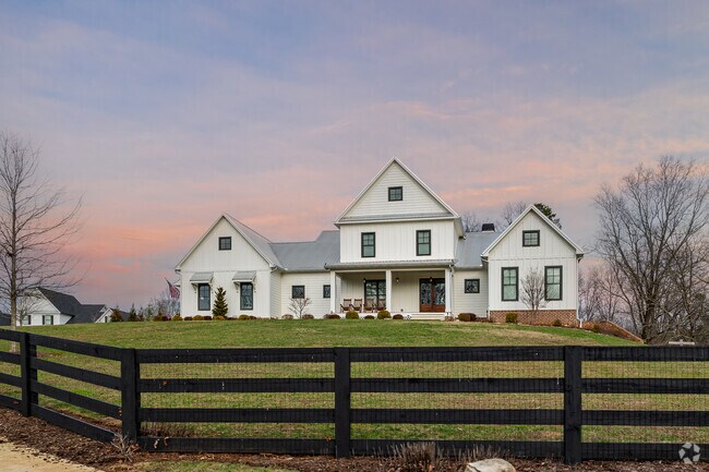 A new farm-style home in the Ball Ground neighborhood.