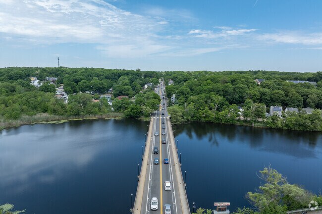 Floating Bridge Pond is a staple of the Victory Road neighborhood and is fun to walk around.