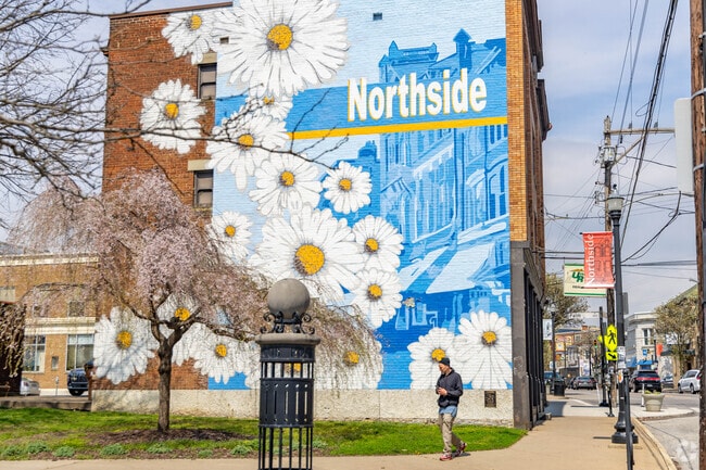 Northside features many beautiful artistic murals such as this one.