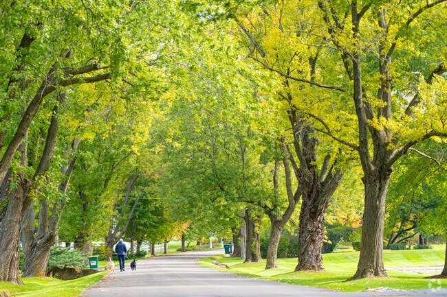 Dunham Castle residents have quiet tree lined streets to enjoy refreshing walks daily.