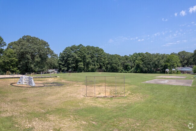 A large field at Sherwood Elementary School.