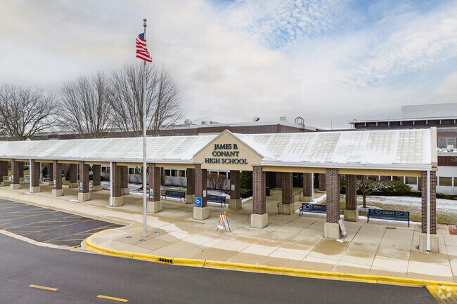 James B Conant High School offers local students education in 
Olde Schaumburg.