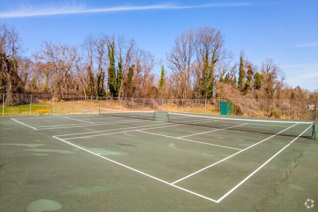 Challenge friends to a game of tennis at the Temple Hills Community Center in Temple Hills.