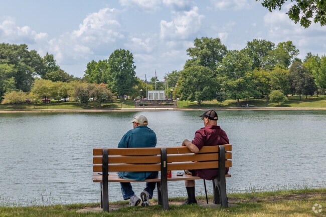 Enjoy a conversation at Lake Anna in Barberton.