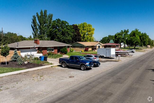 Ranch-style homes are one of several home styles in Hyrum, Utah.