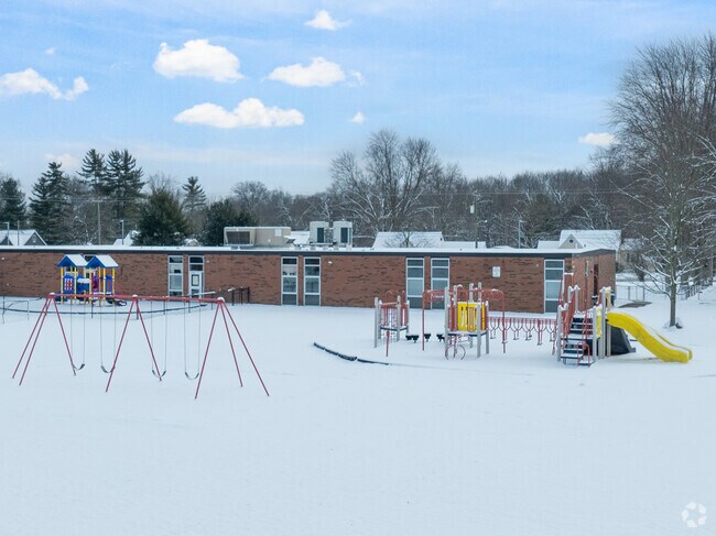 Students enjoy playing on the playground for recess.