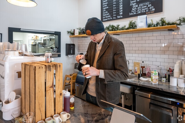 You can get a bakery item and your favorite coffee at Kindred Coffee and Kitchen in Jamestown.