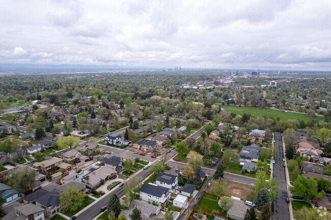 Looking over University Hills with Eisenhower Park in the distance.