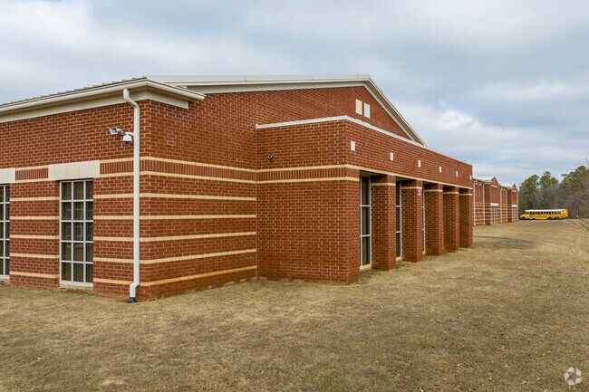 Rear of Full campus of Sparkman 9th Grade School in Huntsville Alabama.