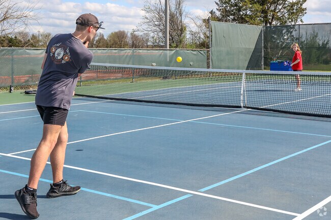 Pickleball is a favorite past time for fun and exercise for visitors to Herfurth Park.