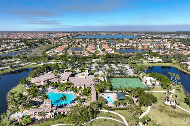 Aerial view of Heron Bay.