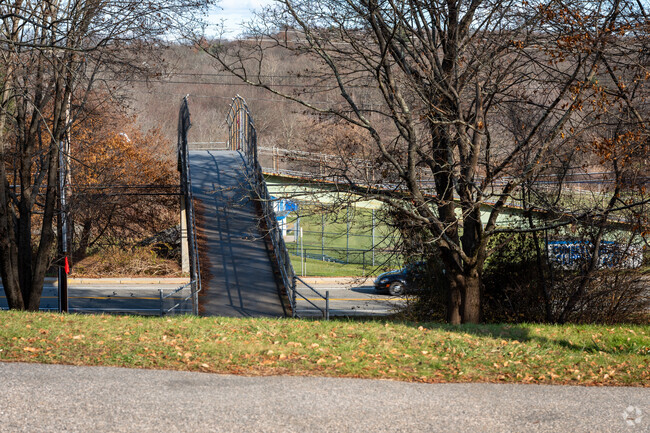 A connection bridge at Cumberland High School promotes sports discipline in Cumberland.