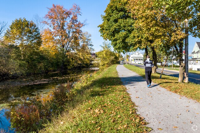 You can take a brisk walk on the Empire State Trail in Canastota.