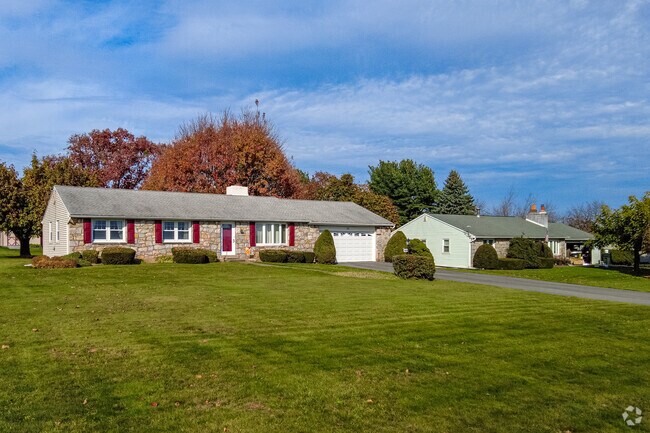 Ranch homes are a common style throughout Lowhill Township.