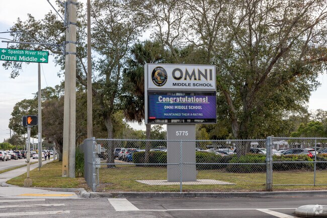 Omni Middle school is a great educational complex in Boca Delray neighborhood.