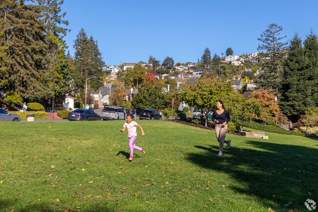 Kids love running around on the green fields of Piedmont Park in Central Piedmont.