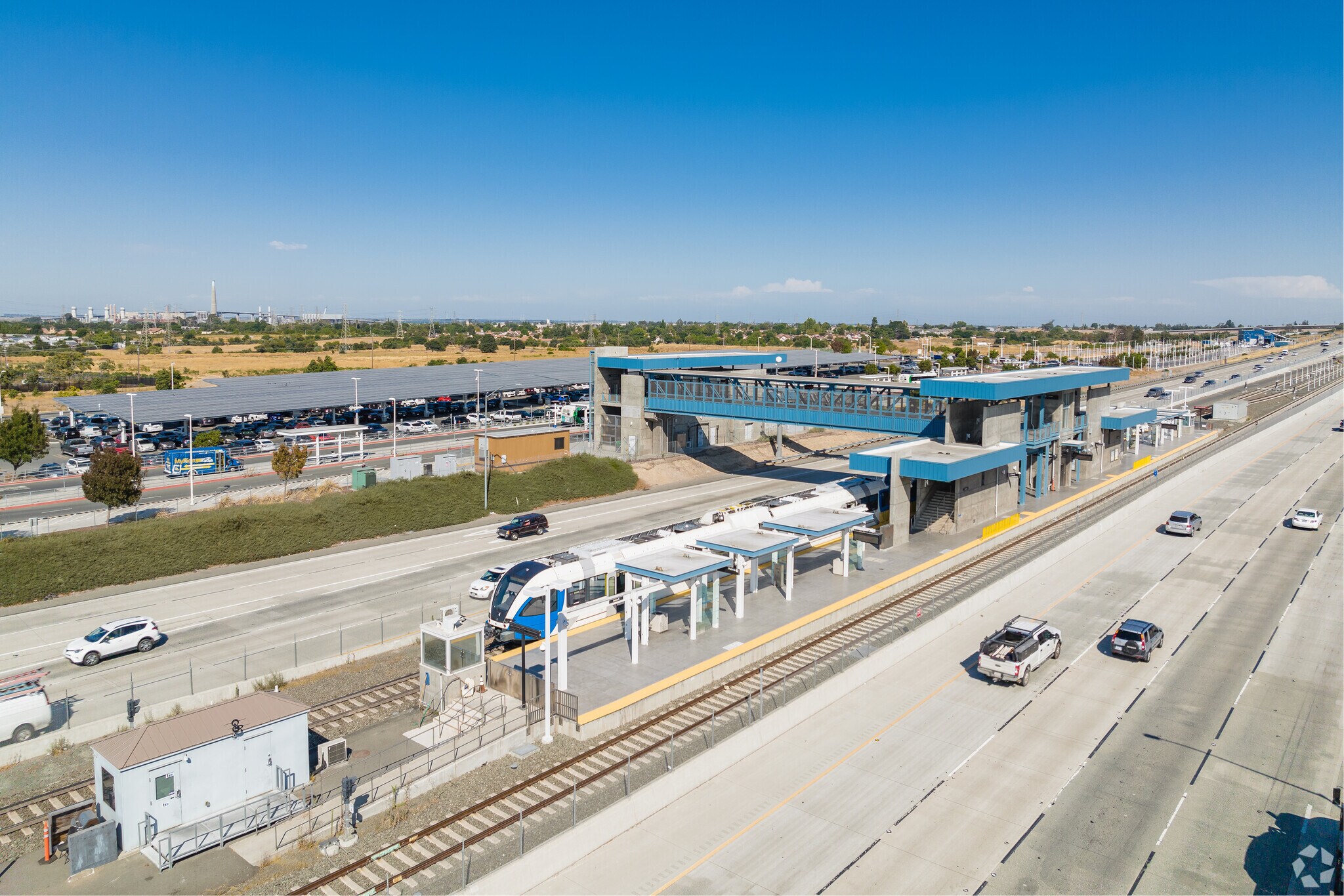 The BART station is near the Brentwood Lakes neighborhood.