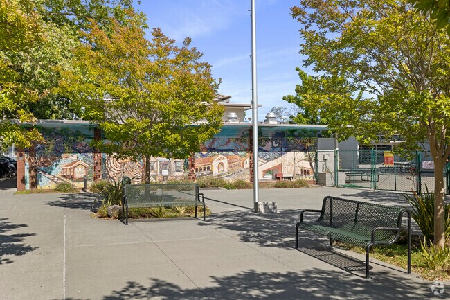 This beautiful mural can be found at Kent middle school in kentfield.