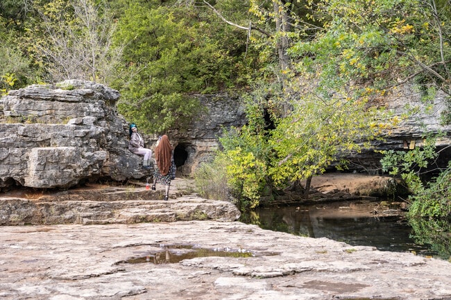 The caves at Sequiota Park are popular for an impromptu photo session.