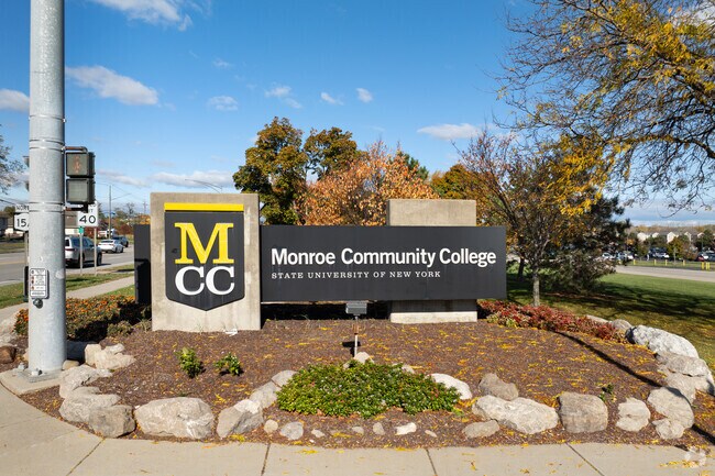 Monroe Community College in Henrietta provides two-year degrees and transfer options.