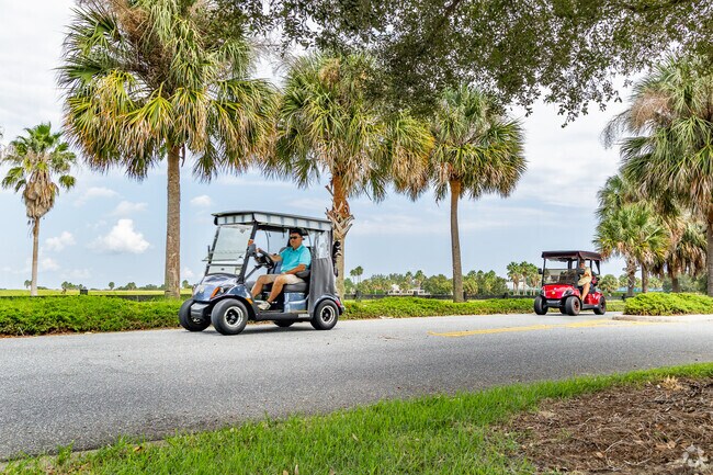 Residents of the Village of Duval  get around mostly by golf cart.