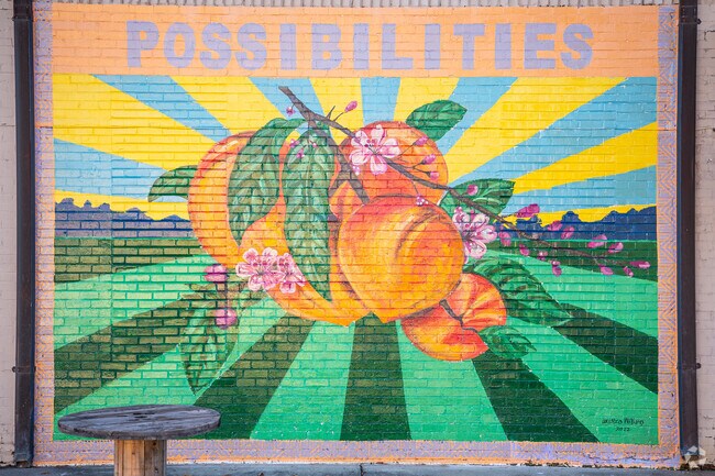 Several murals painted by local artists can be found throughout the community of Johnston.