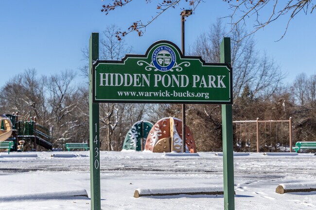 The Hidden Pond Park is popular amongst locals.